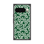 Premium Square Case with Pixelsnap［ Karakusa Pattern - Green ］