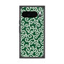 Premium Square Case with Pixelsnap［ Karakusa Pattern - Green ］