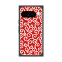 Premium Square Case with Pixelsnap［ Karakusa Pattern - Red ］