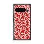 Premium Square Case with Pixelsnap［ Karakusa Pattern - Red ］