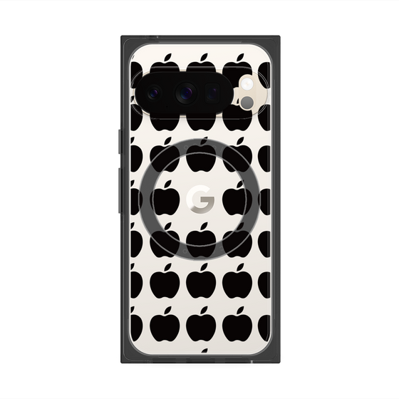 Premium Square Case with Pixelsnap［ Apple - Black ］