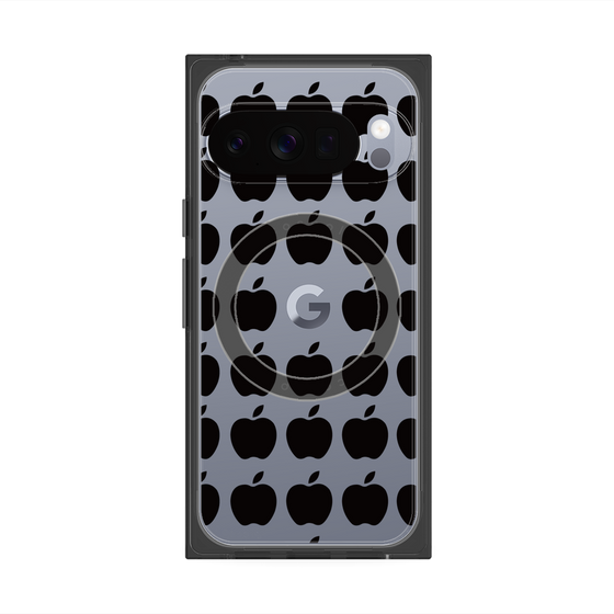 Premium Square Case with Pixelsnap［ Apple - Black ］