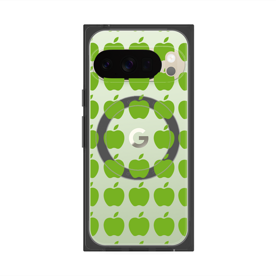 Premium Square Case with Pixelsnap［ Apple - Green ］