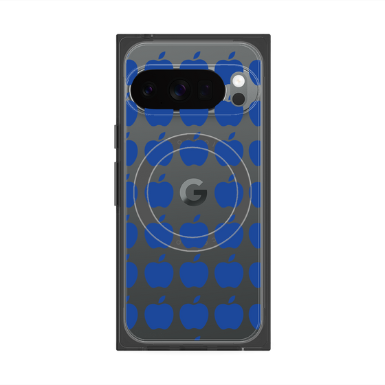 Premium Square Case with Pixelsnap［ Apple - Blue ］