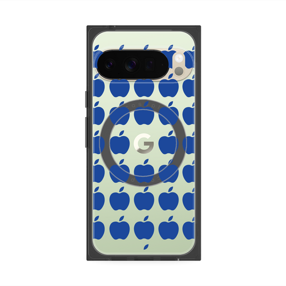Premium Square Case with Pixelsnap［ Apple - Blue ］