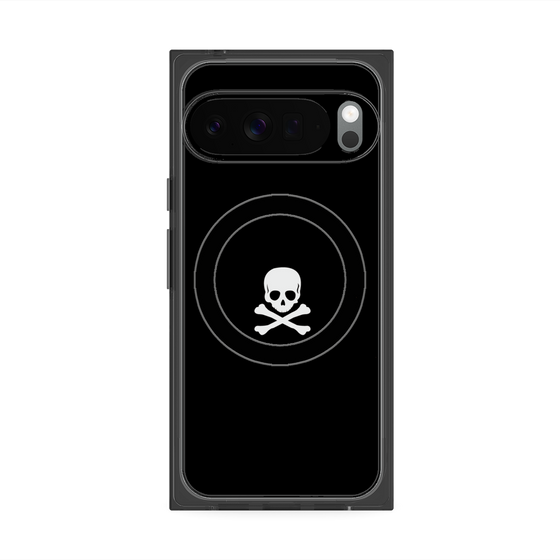 Premium Square Case with Pixelsnap［ Skull - Black ］