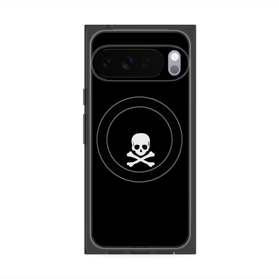 Premium Square Case with Pixelsnap［ Skull - Black ］