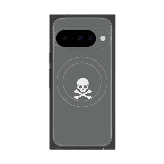 Premium Square Case with Pixelsnap［ Skull - Gray ］