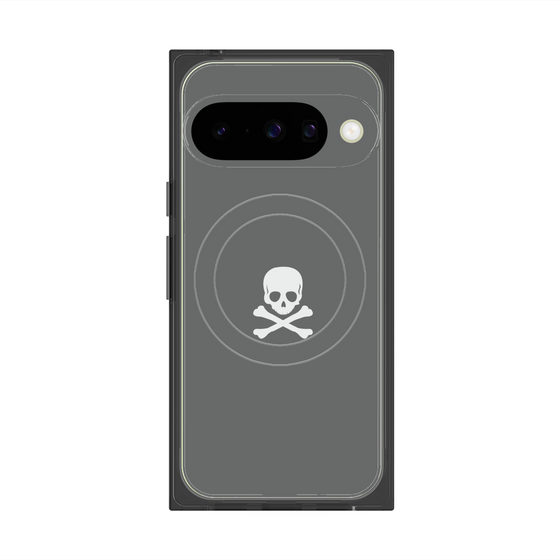 Premium Square Case with Pixelsnap［ Skull - Gray ］
