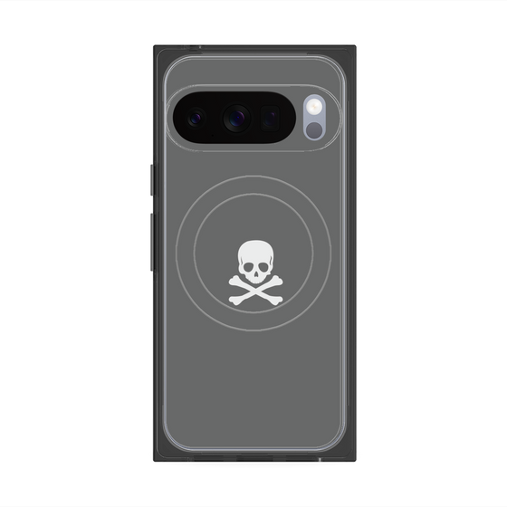 Premium Square Case with Pixelsnap［ Skull - Gray ］