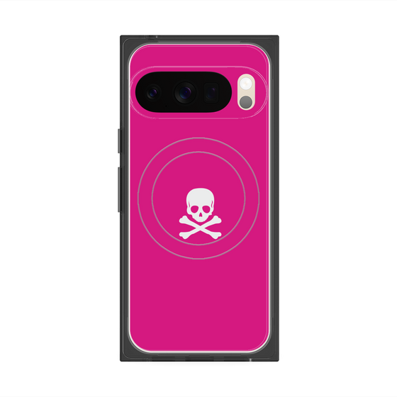 Premium Square Case with Pixelsnap［ Skull - Pink ］