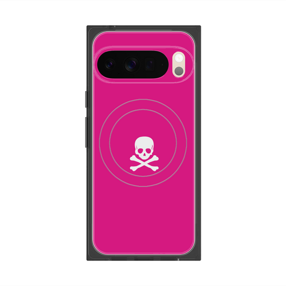 Premium Square Case with Pixelsnap［ Skull - Pink ］