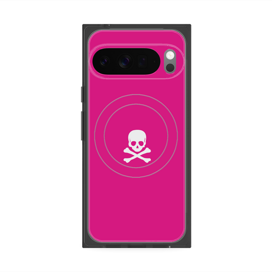 Premium Square Case with Pixelsnap［ Skull - Pink ］
