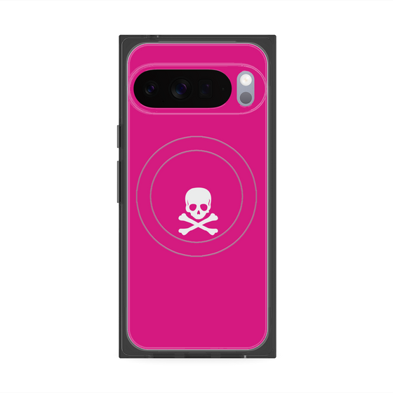 Premium Square Case with Pixelsnap［ Skull - Pink ］
