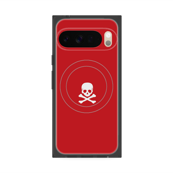 Premium Square Case with Pixelsnap［ Skull - Red ］