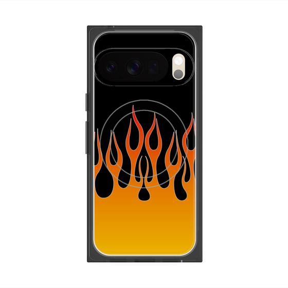 Premium Square Case with Pixelsnap［ Flame - Orange ］