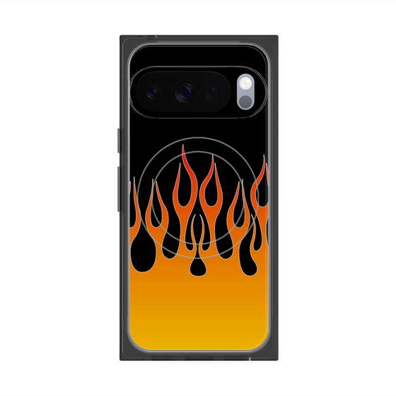 Premium Square Case with Pixelsnap［ Flame - Orange ］