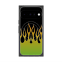 Premium Square Case with Pixelsnap［ Flame - Green ］