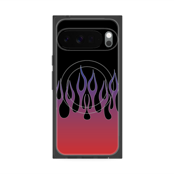 Premium Square Case with Pixelsnap［ Flame - Red ］