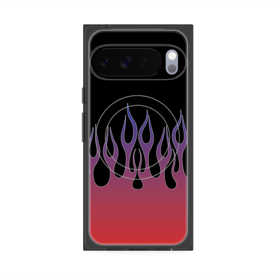 Premium Square Case with Pixelsnap［ Flame - Red ］