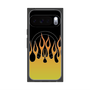 Premium Square Case with Pixelsnap［ Flame - Yellow ］