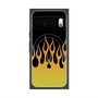 Premium Square Case with Pixelsnap［ Flame - Yellow ］