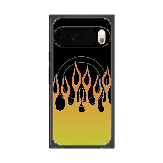 Premium Square Case with Pixelsnap［ Flame - Yellow ］