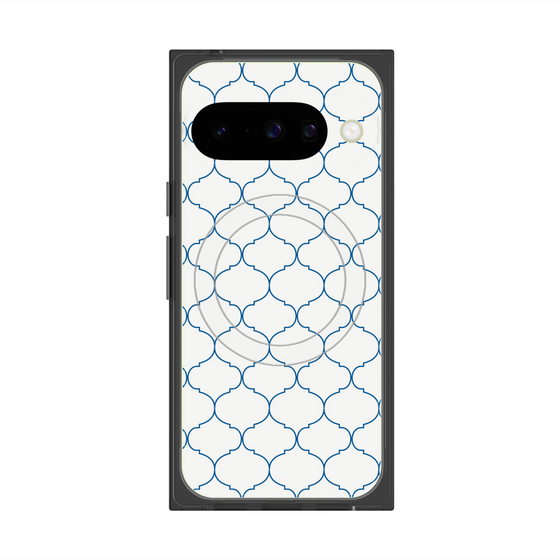 Premium Square Case with Pixelsnap［ Moroccan1 -Blue ］