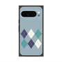 Premium Square Case with Pixelsnap［ Nordic Argyle - Blue ］