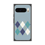 Premium Square Case with Pixelsnap［ Nordic Argyle - Blue ］