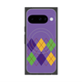 Premium Square Case with Pixelsnap［ Nordic Argyle - Purple ］