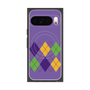 Premium Square Case with Pixelsnap［ Nordic Argyle - Purple ］