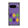 Premium Square Case with Pixelsnap［ Nordic Argyle - Purple ］