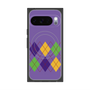 Premium Square Case with Pixelsnap［ Nordic Argyle - Purple ］