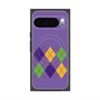 Premium Square Case with Pixelsnap［ Nordic Argyle - Purple ］