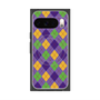 Premium Square Case with Pixelsnap［ Argyle - Purple ］