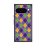 Premium Square Case with Pixelsnap［ Argyle - Purple ］