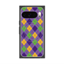 Premium Square Case with Pixelsnap［ Argyle - Purple ］