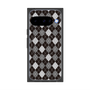 Premium Square Case with Pixelsnap［ Argyle - Black ］