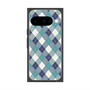 Premium Square Case with Pixelsnap［ Argyle - Blue ］