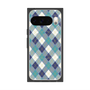 Premium Square Case with Pixelsnap［ Argyle - Blue ］
