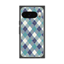 Premium Square Case with Pixelsnap［ Argyle - Blue ］