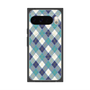 Premium Square Case with Pixelsnap［ Argyle - Blue ］