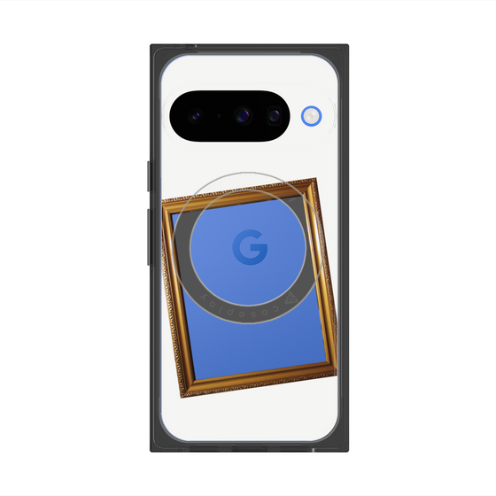 Premium Square Case with Pixelsnap［ Photo Frame - White ］