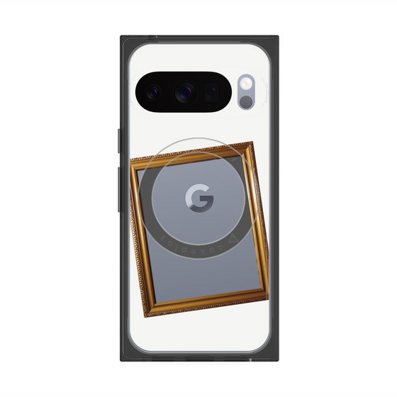 Premium Square Case with Pixelsnap［ Photo Frame - White ］