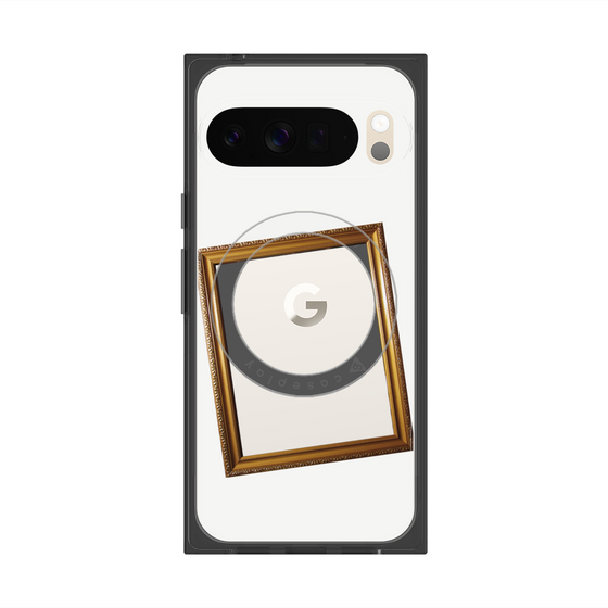 Premium Square Case with Pixelsnap［ Photo Frame - White ］