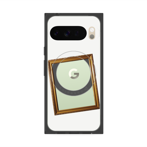 Premium Square Case with Pixelsnap［ Photo Frame - White ］