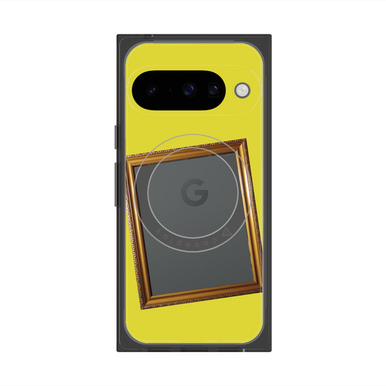 Premium Square Case with Pixelsnap［ Photo Frame - Yellow ］