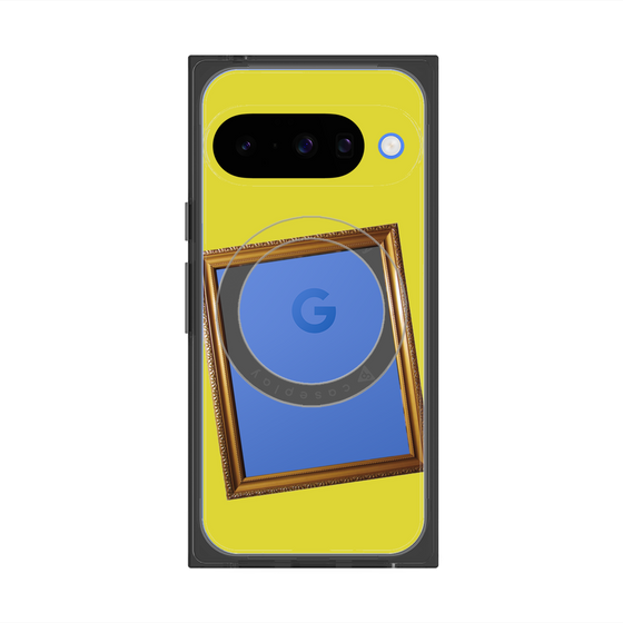 Premium Square Case with Pixelsnap［ Photo Frame - Yellow ］