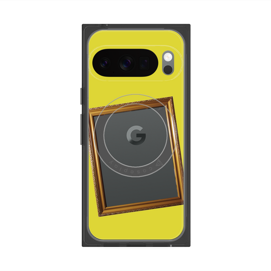 Premium Square Case with Pixelsnap［ Photo Frame - Yellow ］